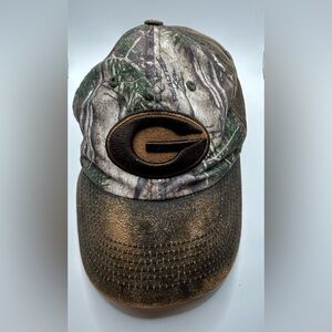 UGA Georgia Bulldogs Realtree Camo Hat Top Of The World Strapback